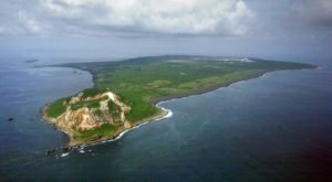 Island of Iwo Jima Aerial Photograph
